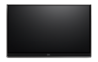 8K wall-mounted TV with recessed mounting bracket and flush wall finish