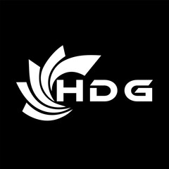 HDG letter design. HDG letter technology logo design on a Black background. HDG Monogram logo design for an entrepreneur and business
