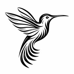 Obraz premium illustration of an eagle silhouette and a colorful bird of paradise flying high, symbolizing freedom and nature design