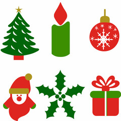 Christmas Ornament Set with Colorful Flair