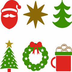 Christmas Ornament Set with Colorful Flair