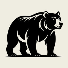 Fototapeta premium vector illustration of a bear