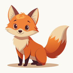 Obraz premium fox cartoon character