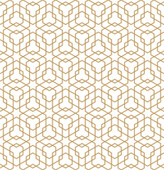 Seamless geometric abstract pattern with a  hexagonal style