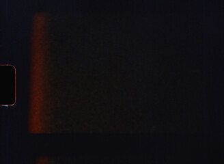 Authentic 8mm film burning light leak overlay creating a vintage effect