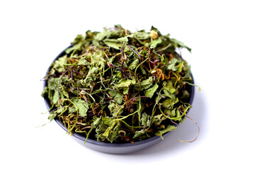 Dried gotu kola herb with leaves, stems, and roots