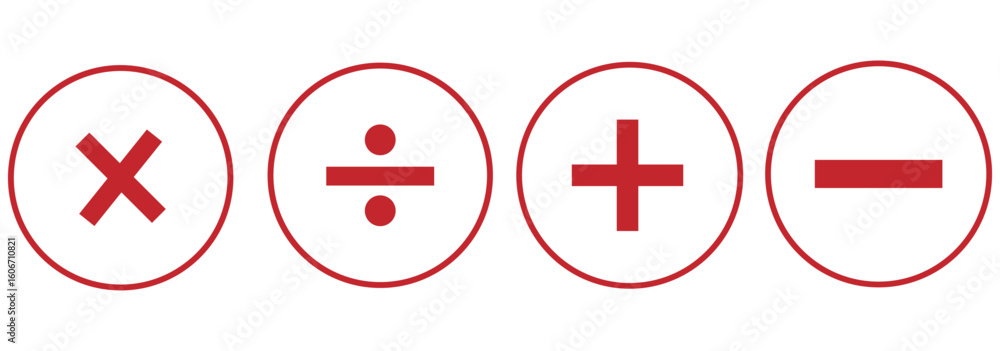 Aufkleber plus minus circular element icon vector illustration. add and remove round button icons