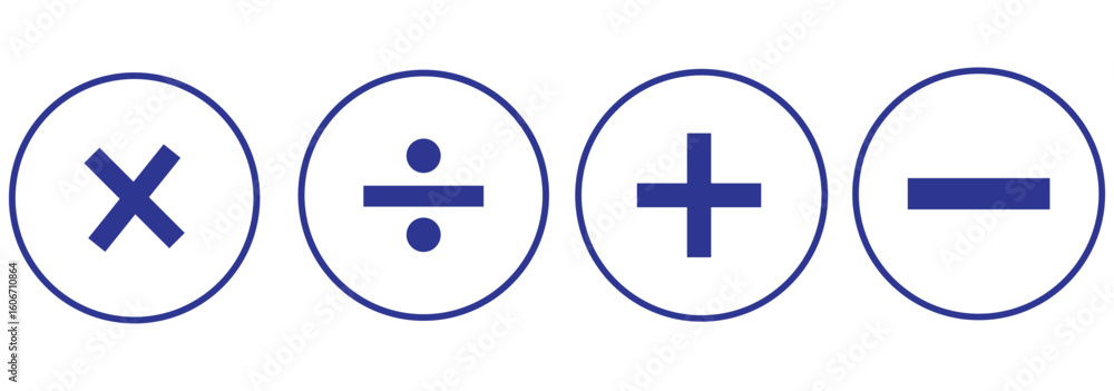 Poster plus minus circular element icon vector illustration. add and remove round button icons