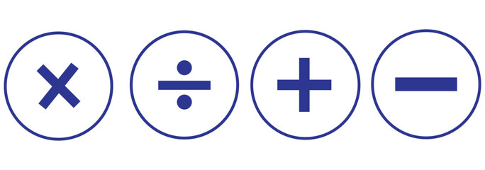Obraz premium Plus minus circular element icon vector illustration. Add and remove round button icons