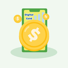 a digital gold design art