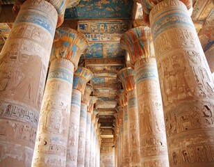 Ancient Egyptian temple interior
