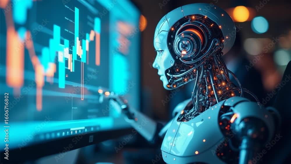 Poster ai tech enhances businesses by processing data, improving decision-making, developing innovative pro