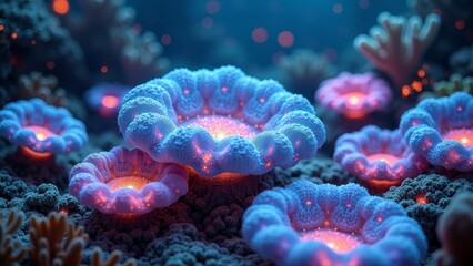 Obraz premium Colorful Coral Natural Scene