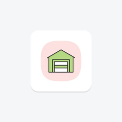 Garage, vector, pixel perfect, illustrator file