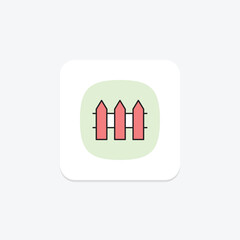 Fence, vector, pixel perfect, illustrator file