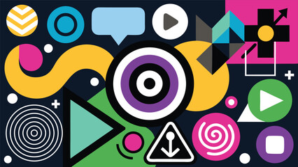 Obraz premium abstract background with circles