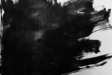 手描き風の黒いペイントテクスチャ