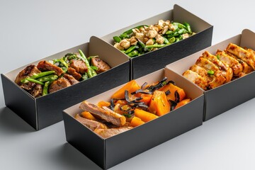 Gourmet Meal Packaging Featuring Fresh Ingredients