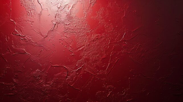 Textured, dark red surface with light gradient, creating depth