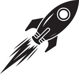 space rocket vector illustration