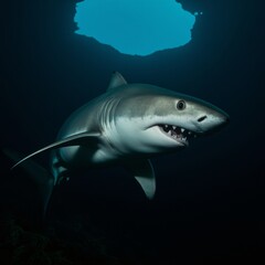 Fototapeta premium Shark's Blue Abyss Tour