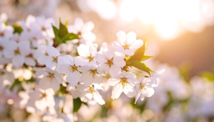 Fototapeta premium Spring blossoms in sunlight (1)