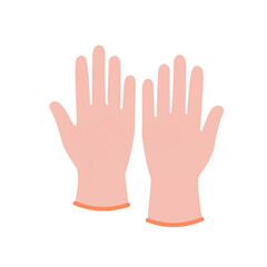 Obraz premium Medical center medical gloves icon transparent background