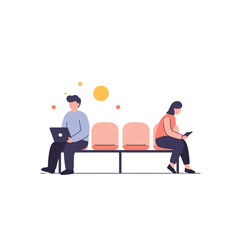 Medical center waiting area icon transparent background	