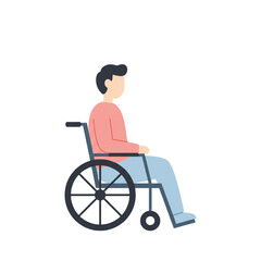 Medical center wheelchair patient icon transparent background