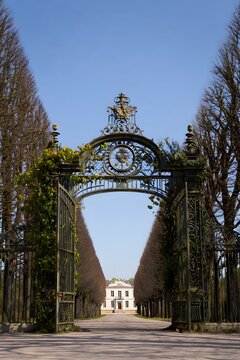 Explore chateau de malmaison france through ornate gate travel destination photography