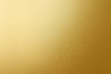 Golden metallic textured background with smooth gradient and elegant shimmering surface for luxury design