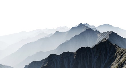 Echoes of Elevation – Layered Peaks in Serene Perspective