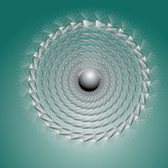 Hintergrund Rosette 8