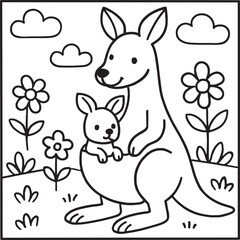 Cozy Moments Bold Line Coloring Page – Relaxing Hygge-Inspired Illustration