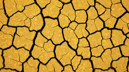 Dry cracked earth texture showing severe drought conditions