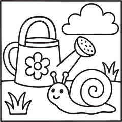 Cozy Moments Bold Line Coloring Page – Relaxing Hygge-Inspired Illustration