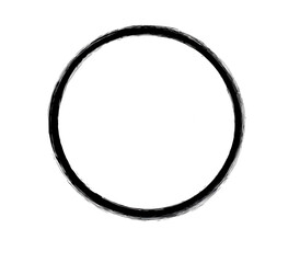 Circular frame, dark center
