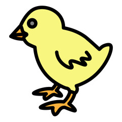 Chick Vector Filled Icon Design
