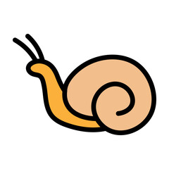 Fototapeta premium Snail Vector Filled Icon Design