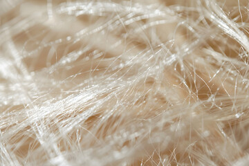 Detailed close-up of paper fibers under macro len