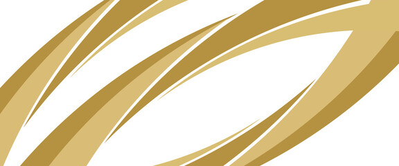 Vector gold line background curve element with white space for text and message design, overlapping layers, vector