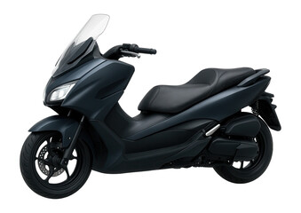 Maxi-scooter with dual LED headlights and aerodynamic windshield