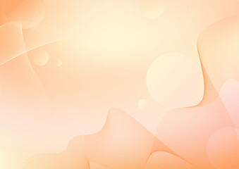 abstract orange gradient background with flowing line