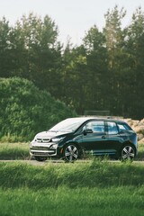 Urban electric car with futuristic design