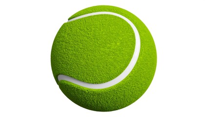 Tennis ball, green, white