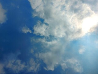 blue sky with clouds