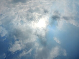 blue sky with clouds