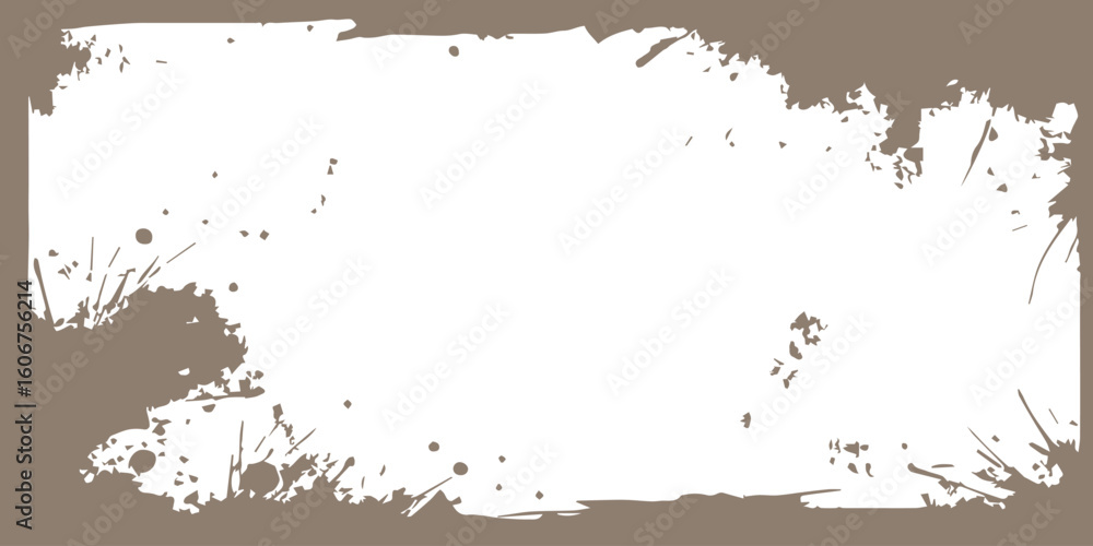 Poster grunge halftone frame texture background