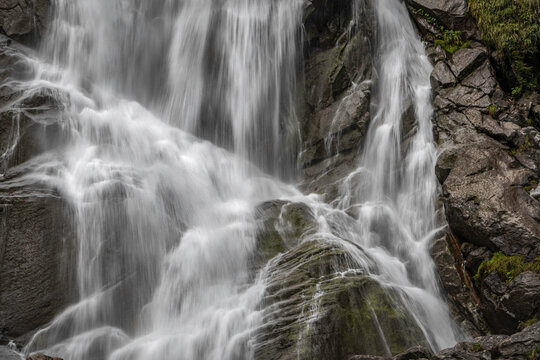 waterfall in the mountains of Trentino Alto Adige