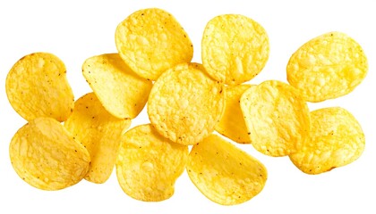 Pile of yellow tortilla chips